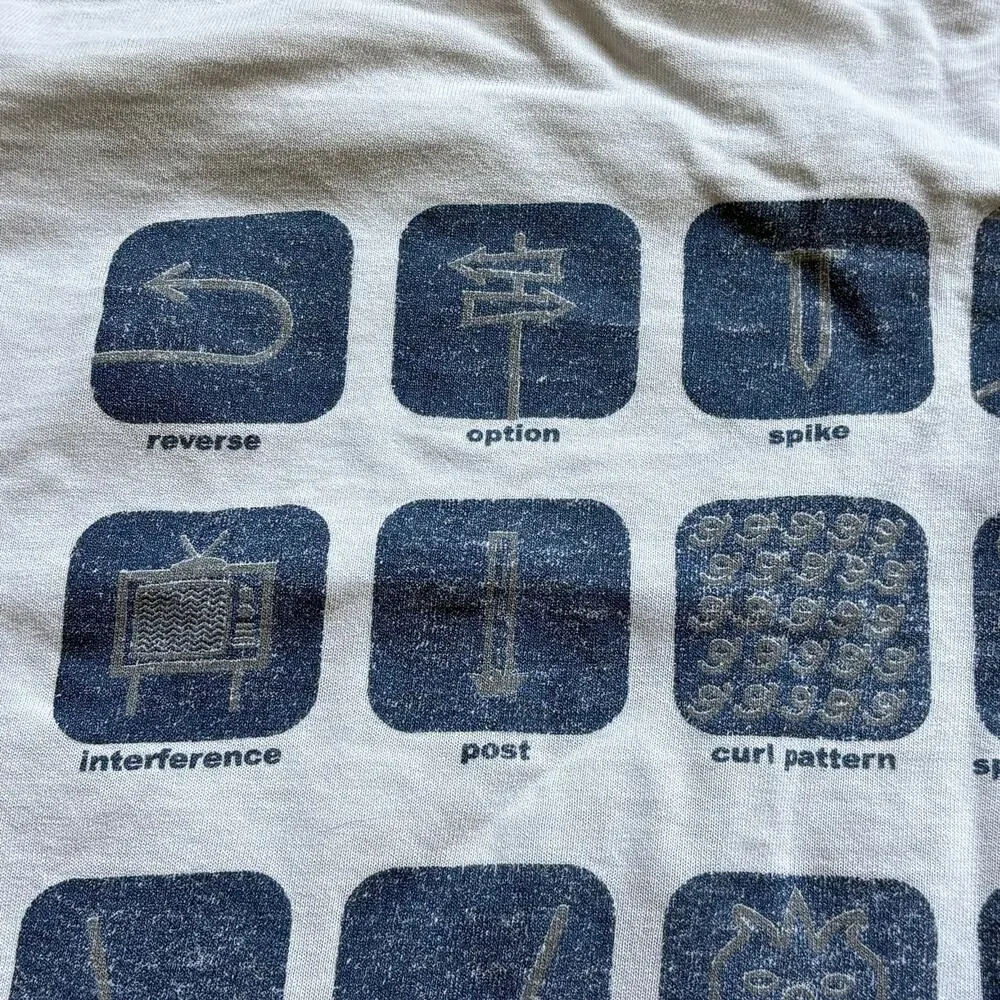 Dallas Cowboys Nike Vintage 90’s NFL Graphic T-Shirt Plays Men’s Size Large